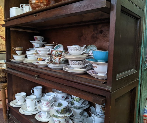 Antique Barristers BOOKCASE Oak Stacking 4 Shelf Cupboard Display Cabinet Unit