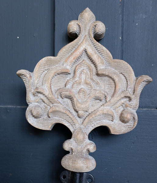 NEW French Vintage Wall Door Shabby Chic Rustic Coat Hook Wood Finial