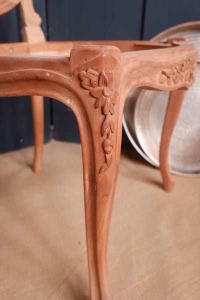 New FRENCH Louis Style Carved Dining Chair Frame Mahogany Wood - 6 Available