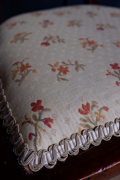 Antique Mahogany Fireside Library Reading Parlour INLAID Elbow Occasional Chair