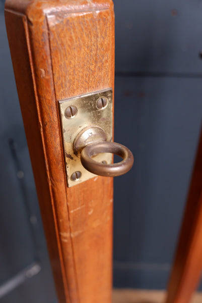 Vintage Theatre STANCHION Rope & 3 Wood POSTS Crowd Control Barrier Divider PROP