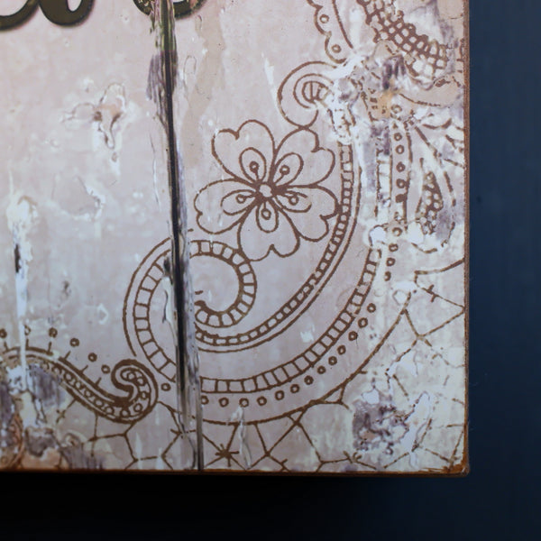 Vintage French Style PARIS Cake Wall Decor Rustic Cream Shabby Chic Plaque Sign