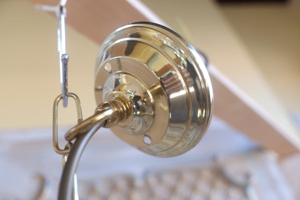 Vintage French Empire Style ACORN Crystal Cut Glass Bag Chandelier Pendant Ceiling Light