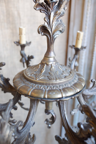 Antique Bronze 8 Arm Large CHERUB Chandelier Pendant Ceiling Light