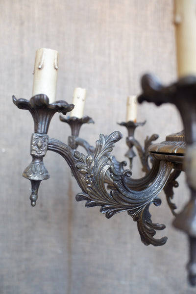 Antique Bronze 8 Arm Large CHERUB Chandelier Pendant Ceiling Light