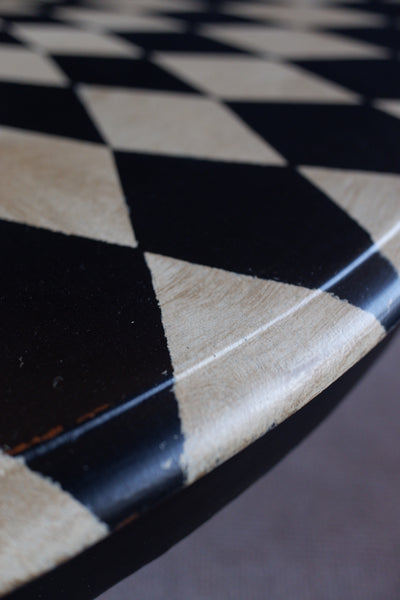 Antique Victorian Tilt Top ROUND Painted Harlequin Shabby Chic Bespoke Dining Table