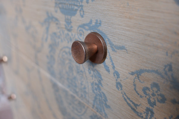 Vintage French Style Farrow & Ball Painted Tall Chest of 6 Drawers Unit Cabinet