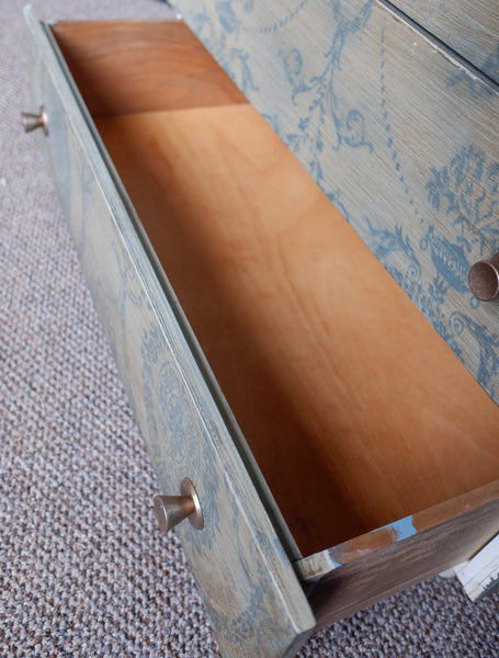 Vintage French Style Farrow & Ball Painted Tall Chest of 6 Drawers Unit Cabinet