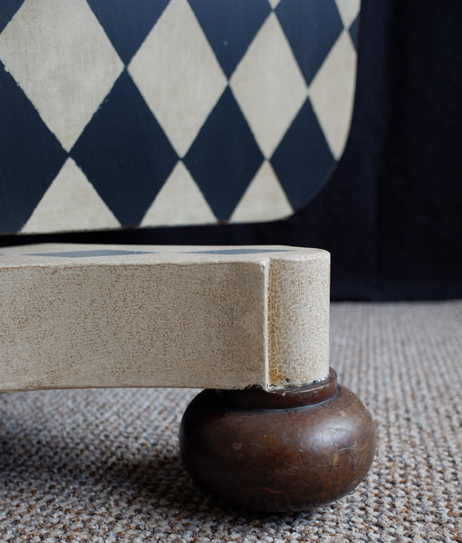 Antique Georgian/Victorian Tilt Top Rectangular Painted Harlequin Rustic Bespoke Dining Table