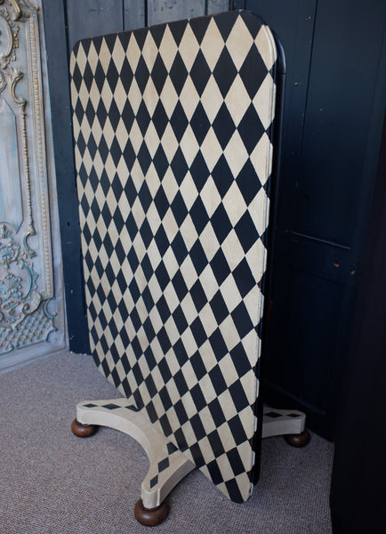 Antique Georgian/Victorian Tilt Top Rectangular Painted Harlequin Rustic Bespoke Dining Table