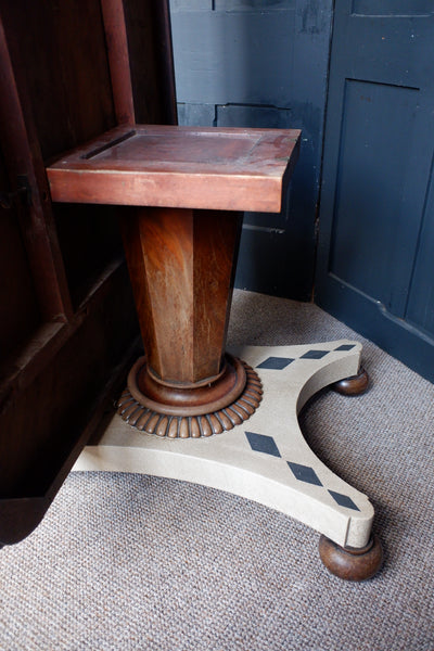 Antique Georgian/Victorian Tilt Top Rectangular Painted Harlequin Rustic Bespoke Dining Table
