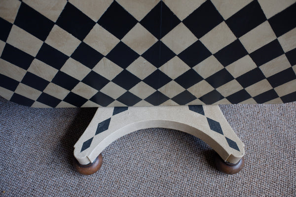 Antique Georgian/Victorian Tilt Top Rectangular Painted Harlequin Rustic Bespoke Dining Table