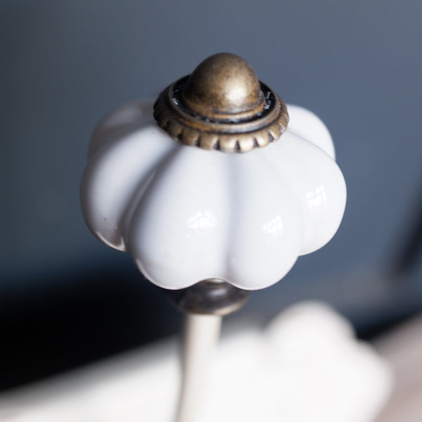 NEW French Vintage Style CREAM Coat HOOKS Metal Rustic