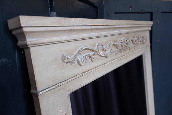 Vintage GUSTAVIAN Style Overmantel Rustic Shabby Chic Tall Mirror