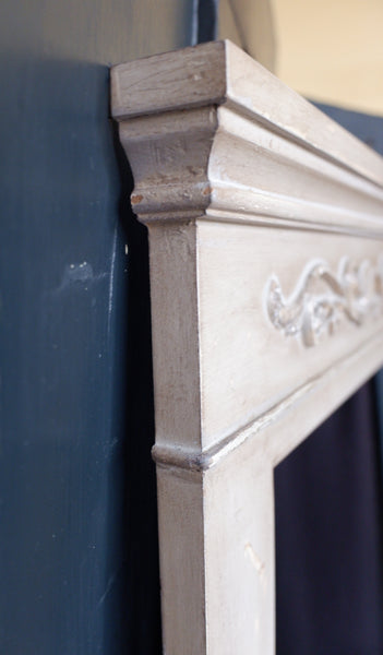 Vintage GUSTAVIAN Style Overmantel Rustic Shabby Chic Tall Mirror