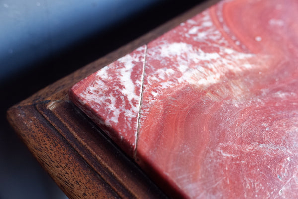 Vintage Mahogany Marble Top Pot Cupboard Bedside Cabinet Lamp Table