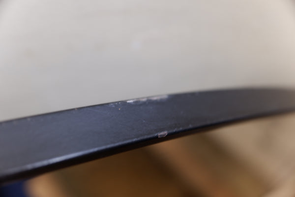 Large 115cm Black ROUND Rustic Retro Vintage Style Metal Mirror by Libra