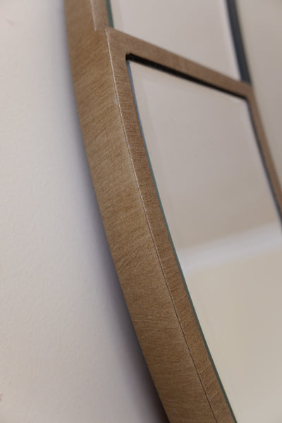 New 90cm Round MIRROR Pewter Venetian Metal Double Frame by Libra