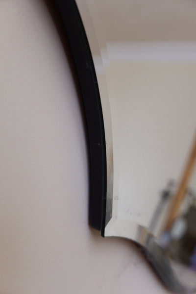 New 90x70cm Overmantel Bevelled Frameless Shaped Mirror