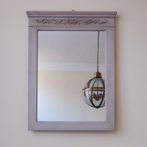 Vintage GUSTAVIAN Style Overmantel Rustic Shabby Chic Tall Mirror