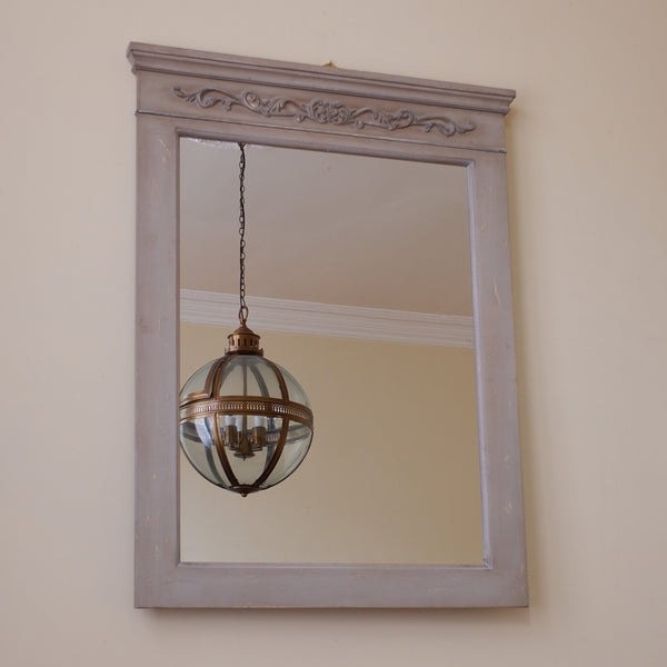 Vintage GUSTAVIAN Style Overmantel Rustic Shabby Chic Tall Mirror