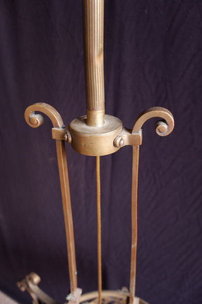 Antique Victorian BRASS Gas Light Lantern Chandelier Pendant Ceiling Light