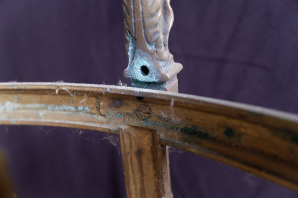 Antique Victorian BRASS Gas Light Lantern Chandelier Pendant Ceiling Light