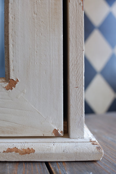 VINTAGE French Style CREAM Mirror APOTHECARY Medicine Cabinet Cupboard