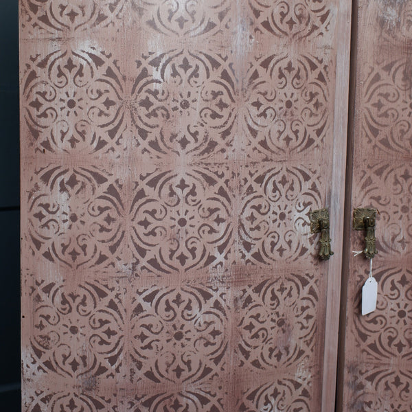 French Vintage ART DECO Oak Painted Drinks Cabinet Storage Cupboard Sideboard Unit