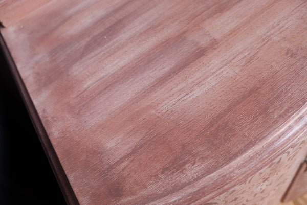 French Vintage ART DECO Oak Painted Drinks Cabinet Storage Cupboard Sideboard Unit