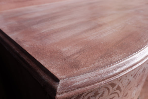 French Vintage ART DECO Oak Painted Drinks Cabinet Storage Cupboard Sideboard Unit