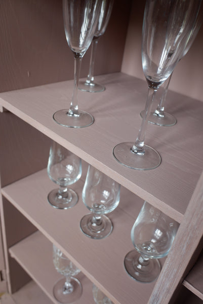 French Vintage ART DECO Oak Painted Drinks Cabinet Storage Cupboard Sideboard Unit