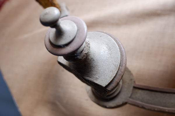 Antique French Louis White Marble Cream & Gold Gilt Shabby Chic Console Table