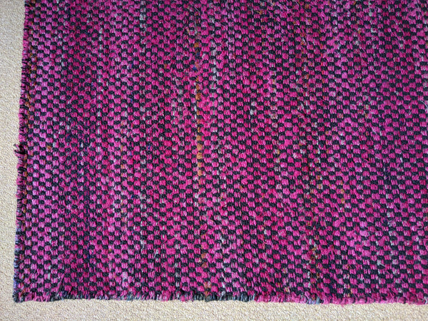 New 120x180cm Pink INDIAN KILIM KELIM Jute COTTON HAND WOVEN Carpet Rug Runner