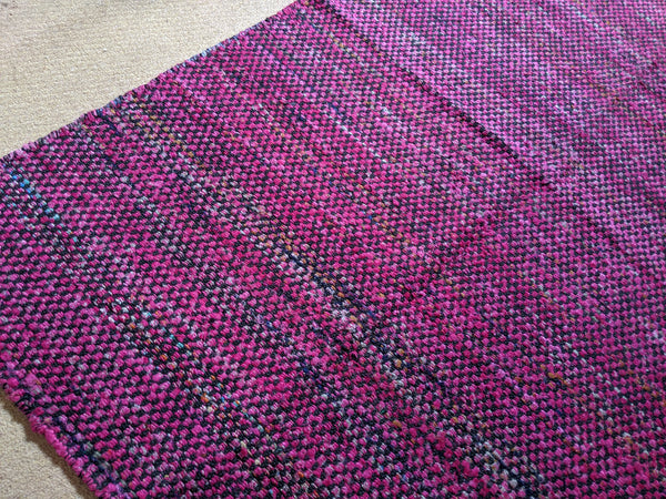 New 120x180cm Pink INDIAN KILIM KELIM Jute COTTON HAND WOVEN Carpet Rug Runner