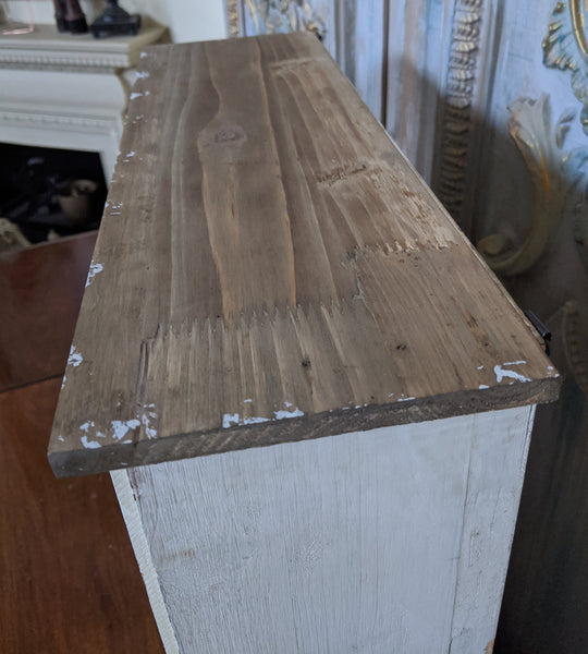 New VINTAGE French CREAM Mirror APOTHECARY Medicine Shabby Chic Bath Cabinet Cupboard