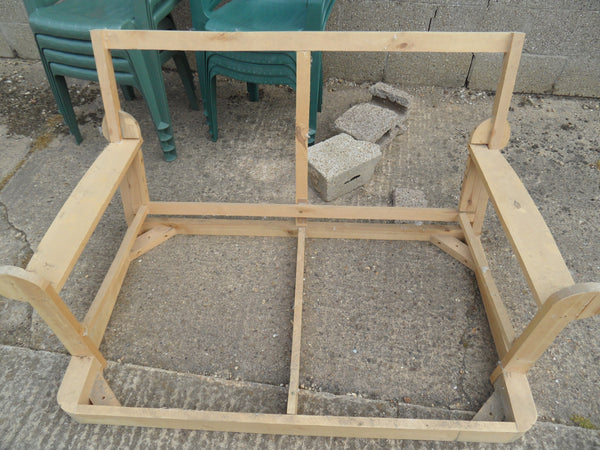 2 Seater Sofa Armchair Suite SETTEE Lounge Hardwood Frame Upholstery Project