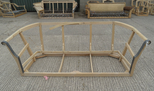 3 Seater High Back Cottage CHESTERFIELD Club Sofa Hardwood SETTEE Lounge Frame