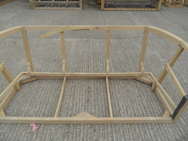 3 Seater High Back Cottage CHESTERFIELD Club Sofa Hardwood SETTEE Lounge Frame