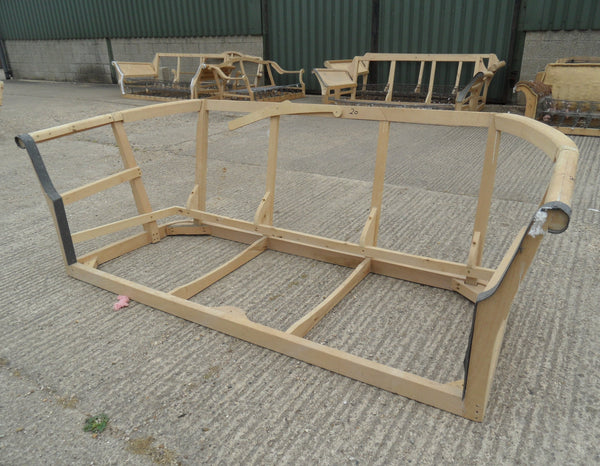 3 Seater High Back Cottage CHESTERFIELD Club Sofa Hardwood SETTEE Lounge Frame