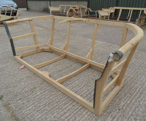 3 Seater High Back Cottage CHESTERFIELD Club Sofa Hardwood SETTEE Lounge Frame