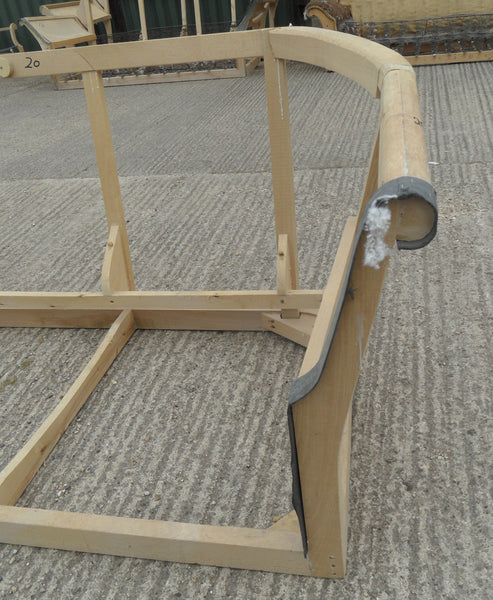 3 Seater High Back Cottage CHESTERFIELD Club Sofa Hardwood SETTEE Lounge Frame