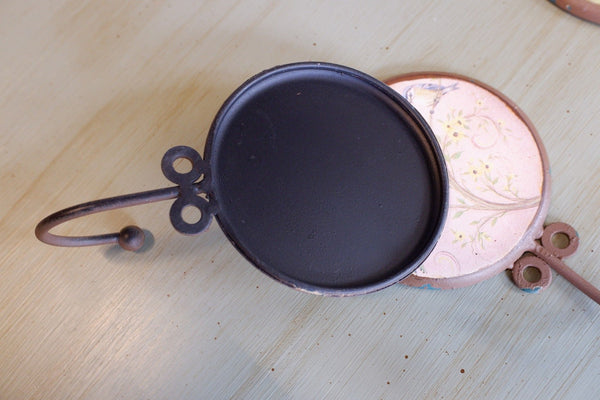 New Metal Japanese Shabby Chic French Floral Rustic BIRD Coat Towel Wall Hook