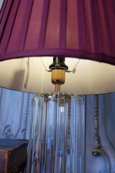 New LINEN Pleated BLACK or Burgundy Lined Lamp Light Ceiling Pendant Shade Round