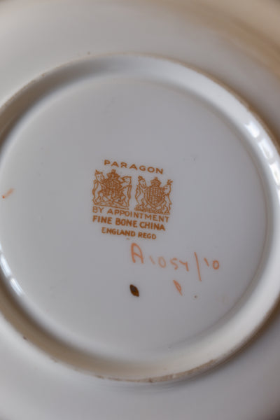 Vintage Porcelain English Tea Coffee China Cup & Saucer PARAGON - Pink & Gold Tones