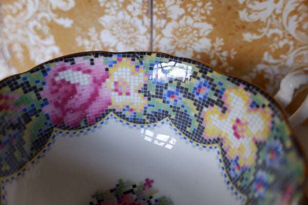 Vintage Porcelain English Tea Coffee China Cup & Saucer PARAGON - Multicoloured