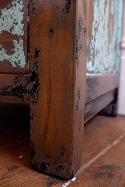 New Vintage Rustic Distressed Chest of 8 Drawers TSANG Japanese Sideboard Unit