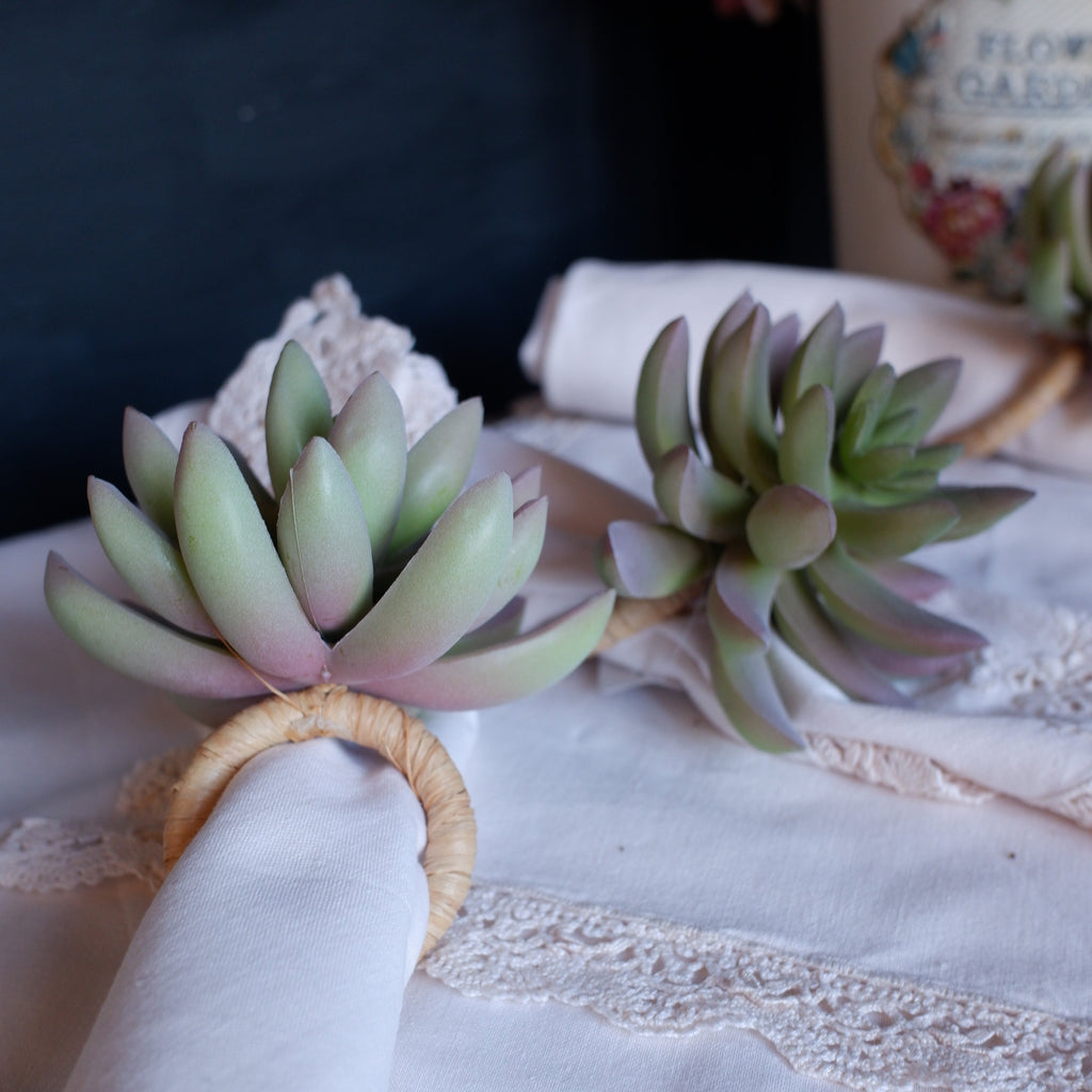 Succulent napkin ring hotsell