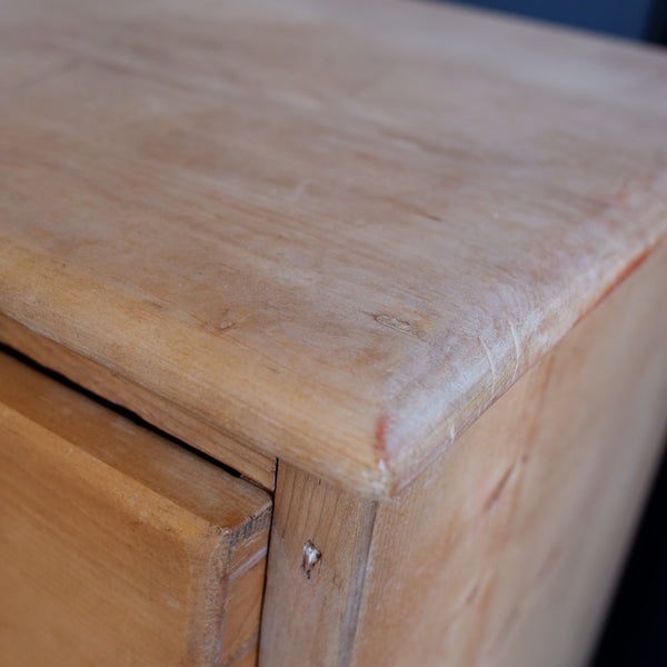 ANTIQUE Victorian PINE Wood Shabby Chic Rustic Chest of 2 Over 3 Unit 5 Drawers
