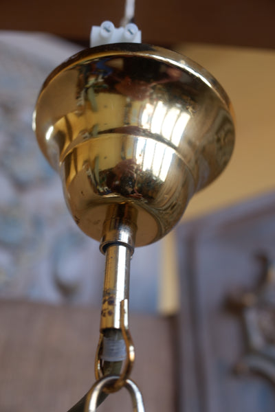 Vintage French MARIE THERESE 8 Arm French Crystal Chandelier Pendant Ceiling Light